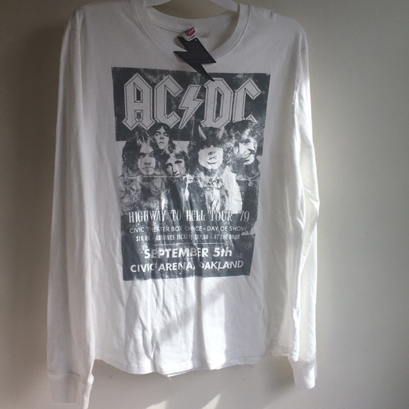Junk Food Clothing Tops - AC/DC long sleeved Junk Food tee (Men’s size) NWT